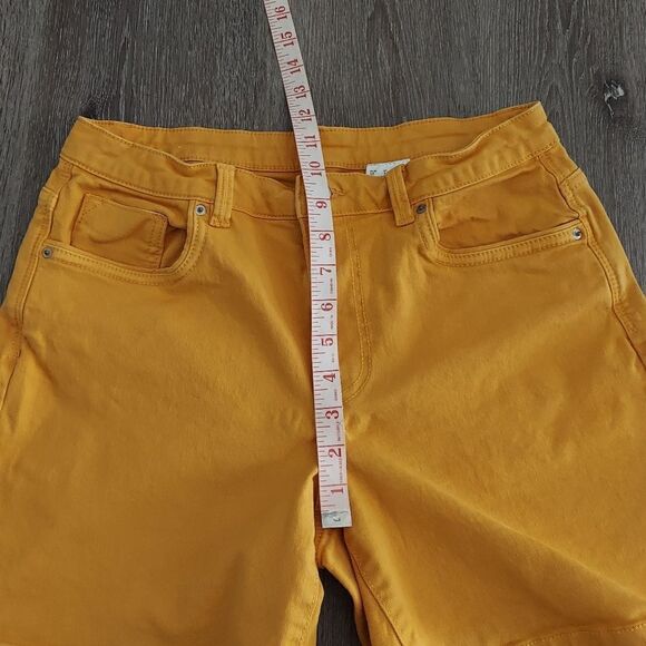H&M Yellow Mustard High Waisted Shorts 💛 Size 8 - Picture 6 of 6